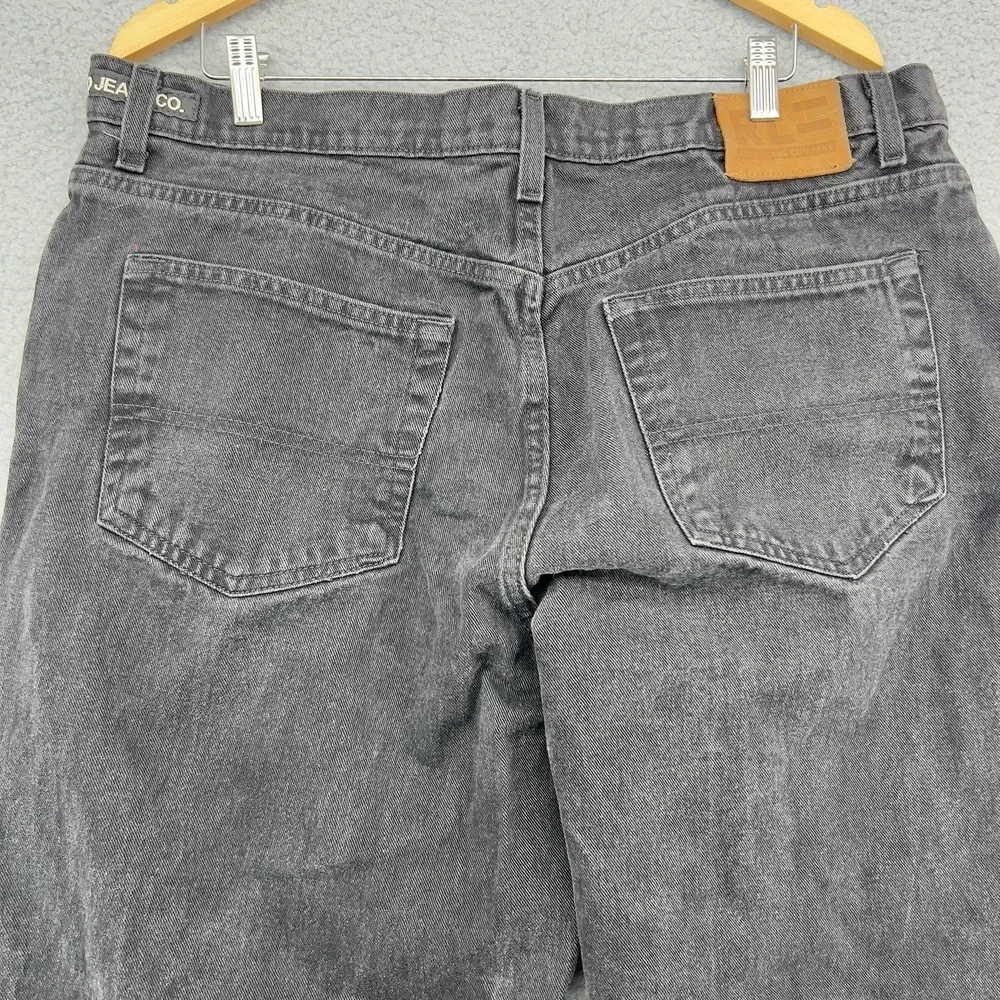 Vtg Y2k Polo Jeans Co. Ralph Lauren RL-67 Black Denim Jeans 38X32 Mexico Loose - Picture 10 of 16